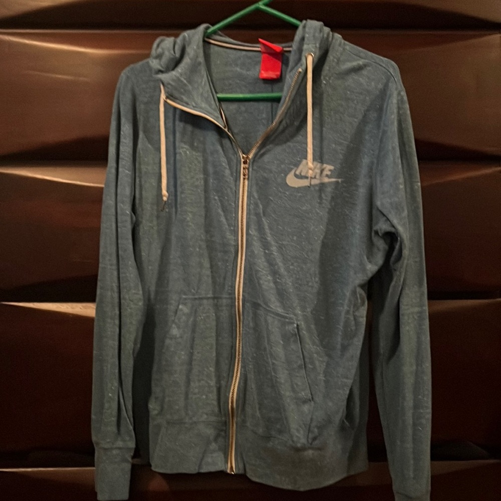 Blue Nike zip-up